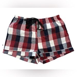 🌺 2/$10 Plaid Lounge Shorts with Lace Tie